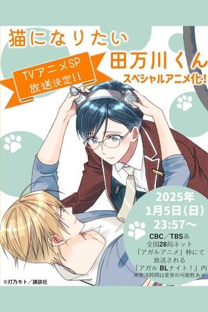 Neko ni Naritai Tamagawa-kunHình bìa